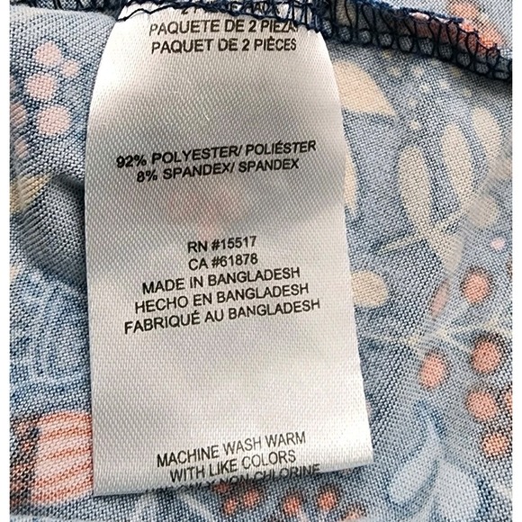 Girls Capino Dress Blue Floral Size 7 - Picture 4 of 5